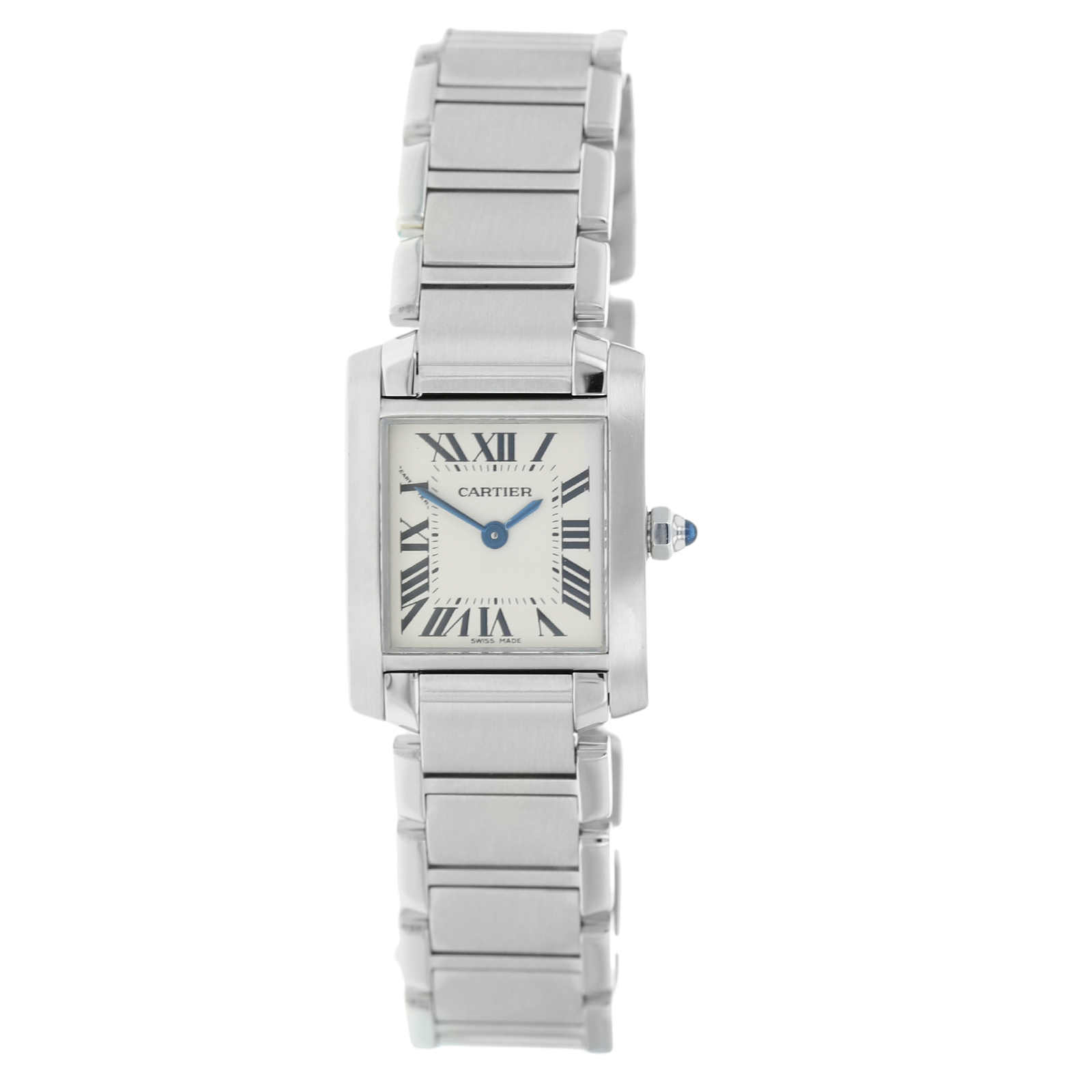 cartier tank francaise ladies stainless steel