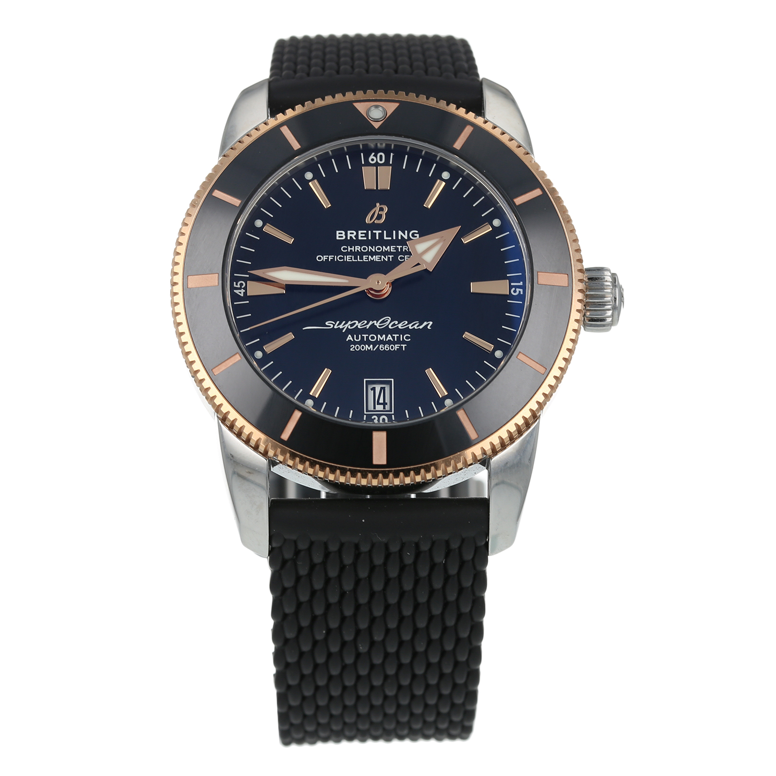 breitling superocean heritage ii rose gold